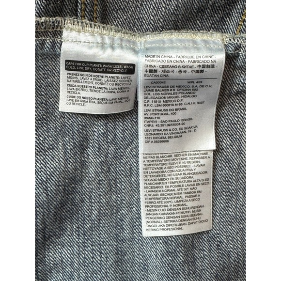 Levis Mens Blue Denim Trucker Jean Jacket sz 5XL (15880) - Picture 9 of 11